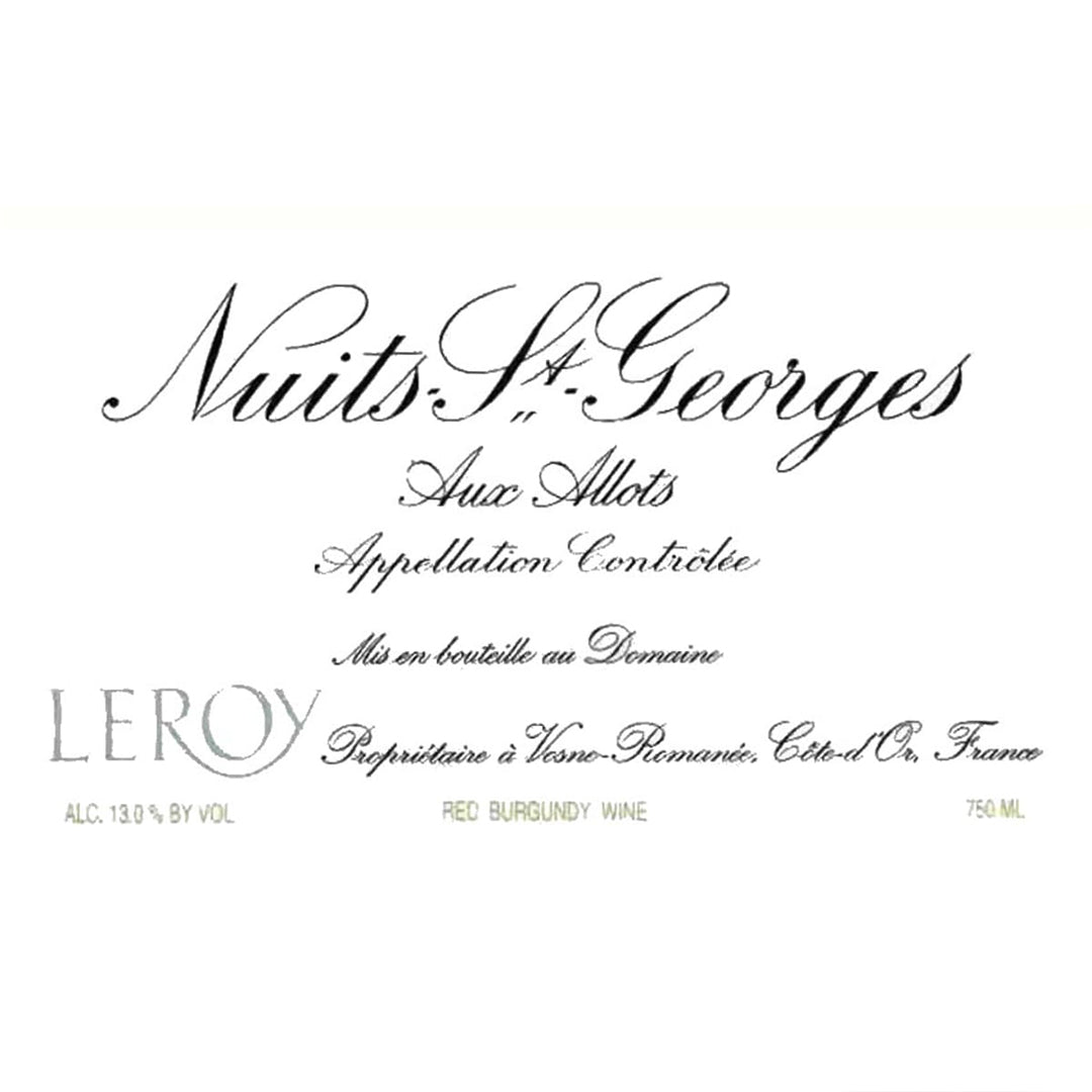 Leroy - Nuit St. Georges Aux Allots 2011 , OWC3