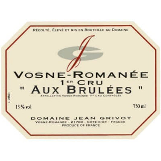 Domaine Jean Grivot Vosne Romanee Aux Brulees 2003 , OC12
