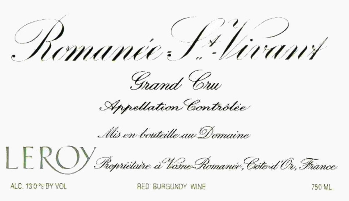 Leroy - Romanee-Saint-Vivant 2013